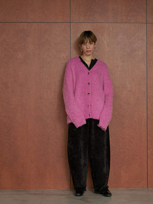 【 予約:11月中旬 】ALPACA MIX CARDIGAN /Y254-91122